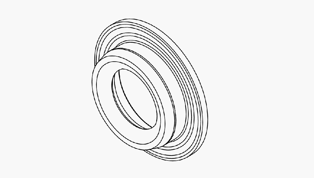 真空密封 VS26，PTFE 底座，NBR O 形圈，切合 FDA 尺度